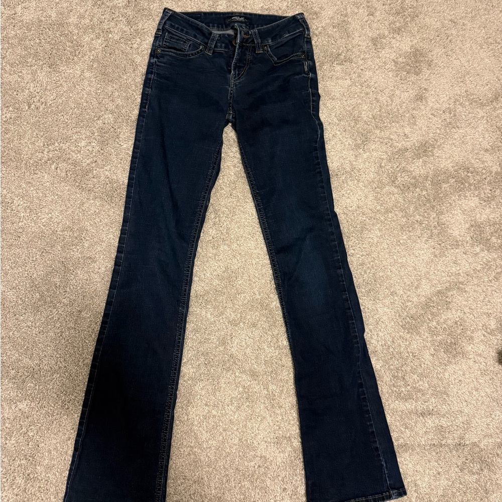 Silver Jeans Dark Blue Flare Women's Jeans
